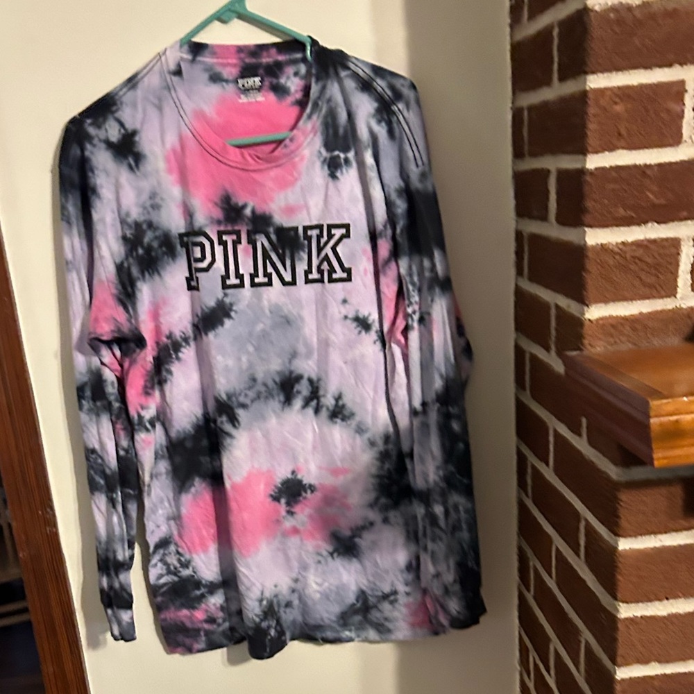 Victorias Secret PINK tie dye long sleeve tee